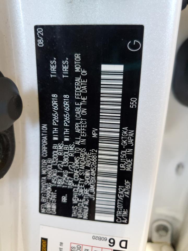 2021 Lexus Gx 460 Premium VIN: JTJAM7BX4M5268812 Lot: 85137055