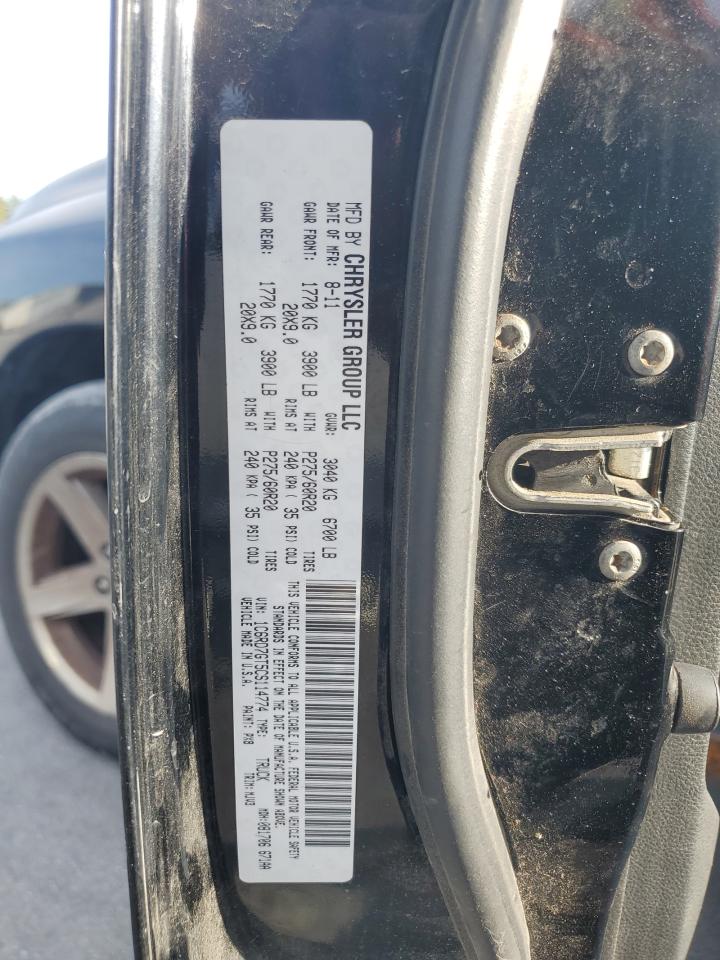 2012 Dodge Ram 1500 Slt VIN: 1C6RD7GT5CS114774 Lot: 82256155