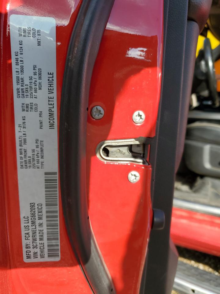 2021 Ram 5500 VIN: 3C7WRNEL3MG662093 Lot: 89684465