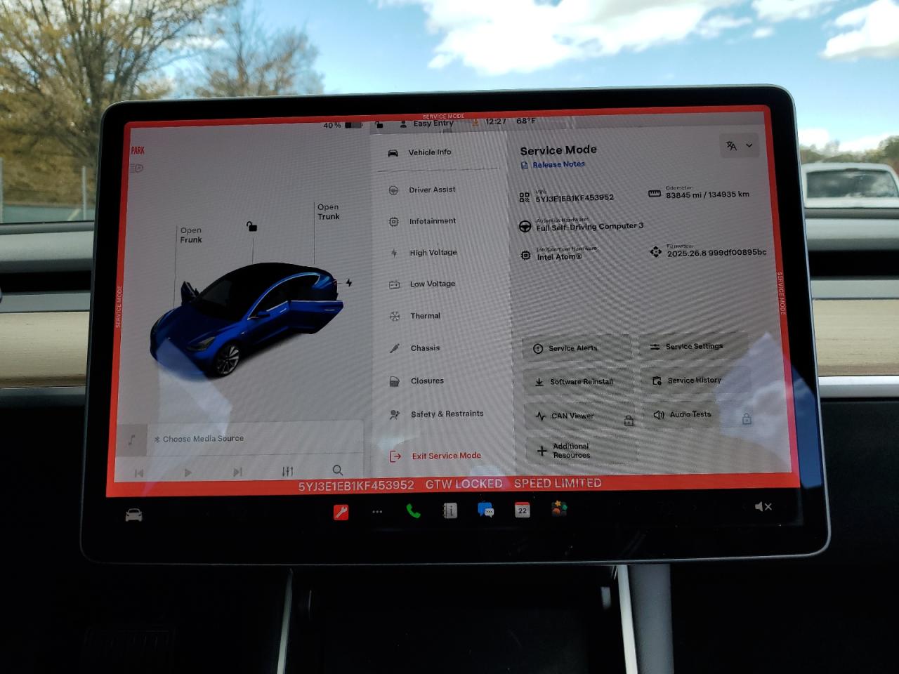 2019 Tesla Model 3 VIN: 5YJ3E1EB1KF453952 Lot: 89509375