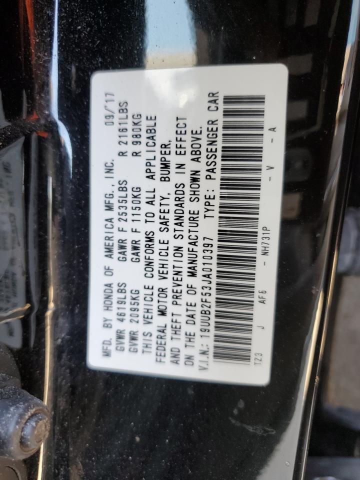 2018 Acura Tlx Tech VIN: 19UUB2F53JA010397 Lot: 86839695