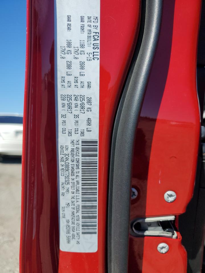 2019 Jeep Compass Latitude VIN: 3C4NJDBB9KT792325 Lot: 90501345