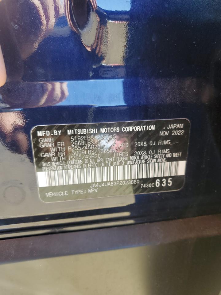 2023 Mitsubishi Outlander Se VIN: JA4J4UA83PZ023860 Lot: 87419385