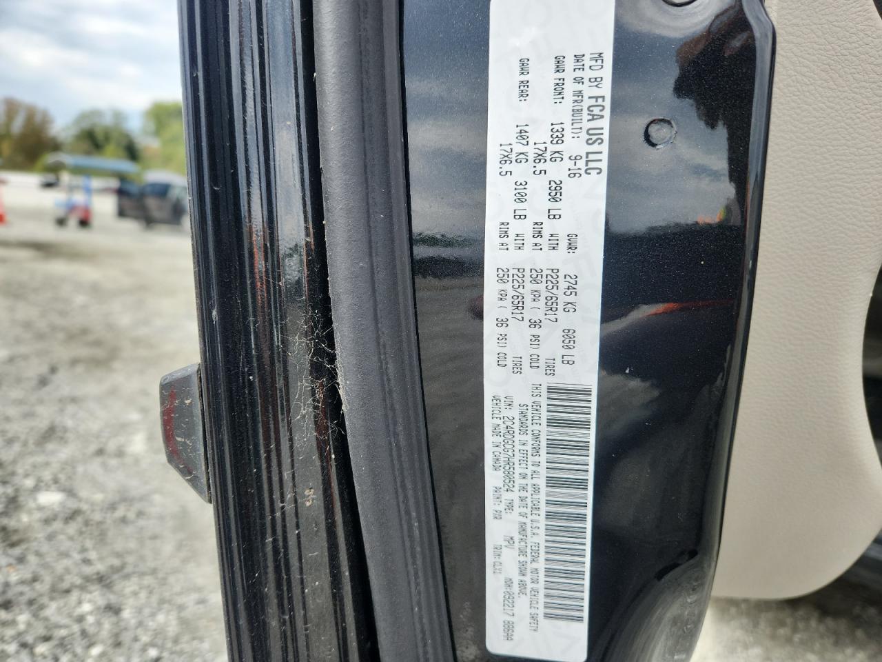 2017 Dodge Grand Caravan Sxt VIN: 2C4RDGCG7HR580524 Lot: 85747985