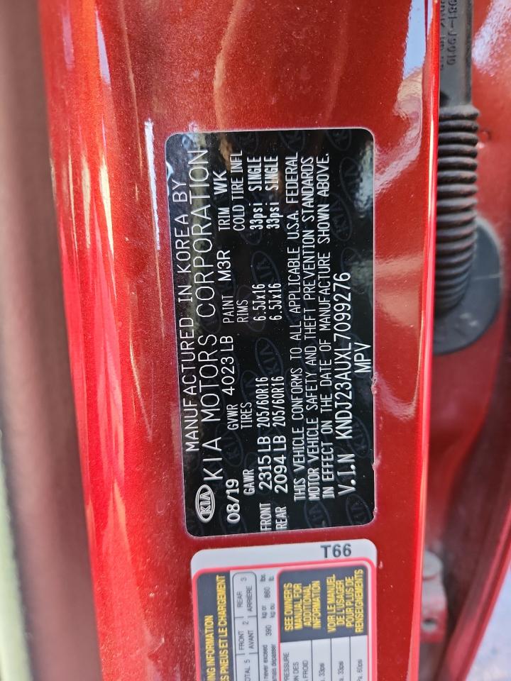 2020 Kia Soul Lx VIN: KNDJ23AUXL7099276 Lot: 87031785