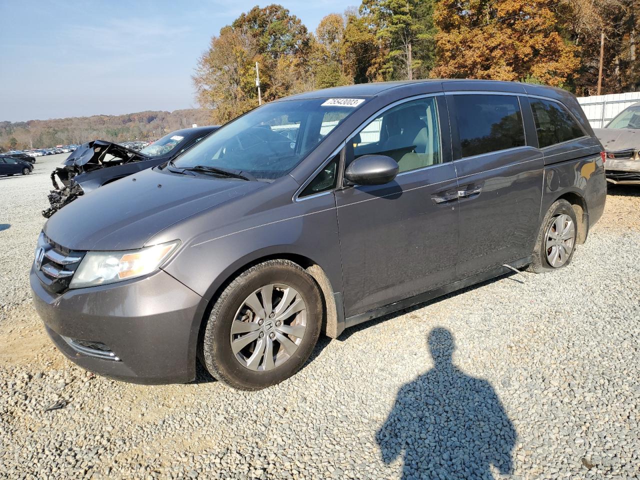 2015 Honda Odyssey Ex VIN: 5FNRL5H49FB098507 Lot: 75543003