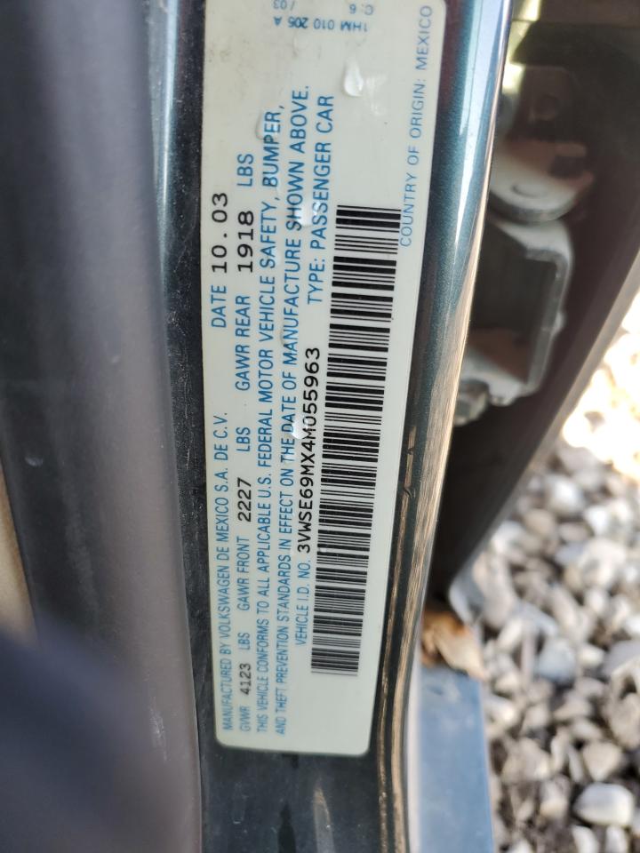 2004 Volkswagen Jetta Gls VIN: 3VWSE69MX4M055963 Lot: 77045453
