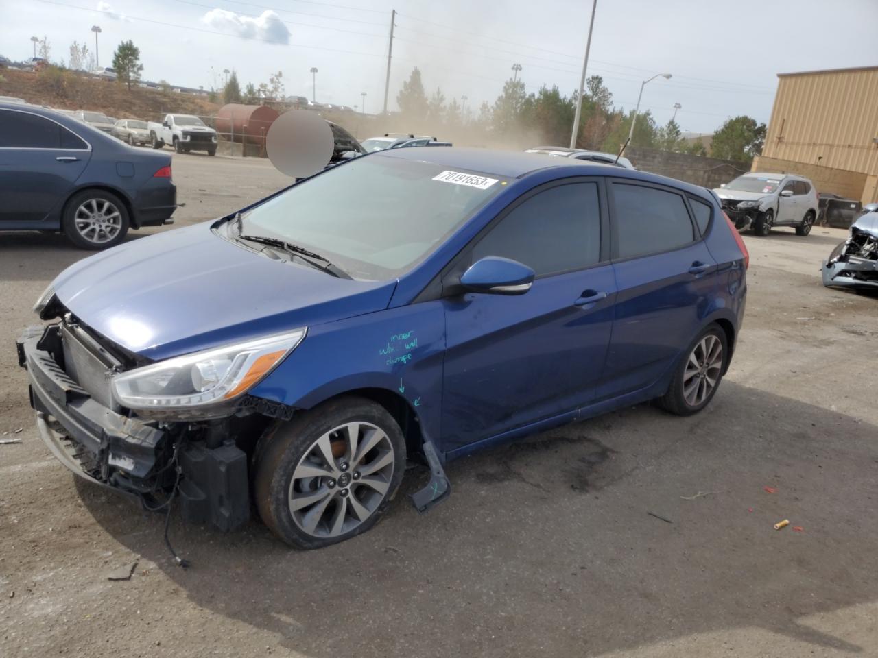 2015 Hyundai Accent Gls VIN: KMHCU5AE6FU205862 Lot: 45938984