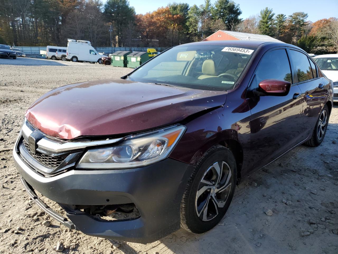 2016 Honda Accord Lx VIN: 1HGCR2F37GA230754 Lot: 76569453