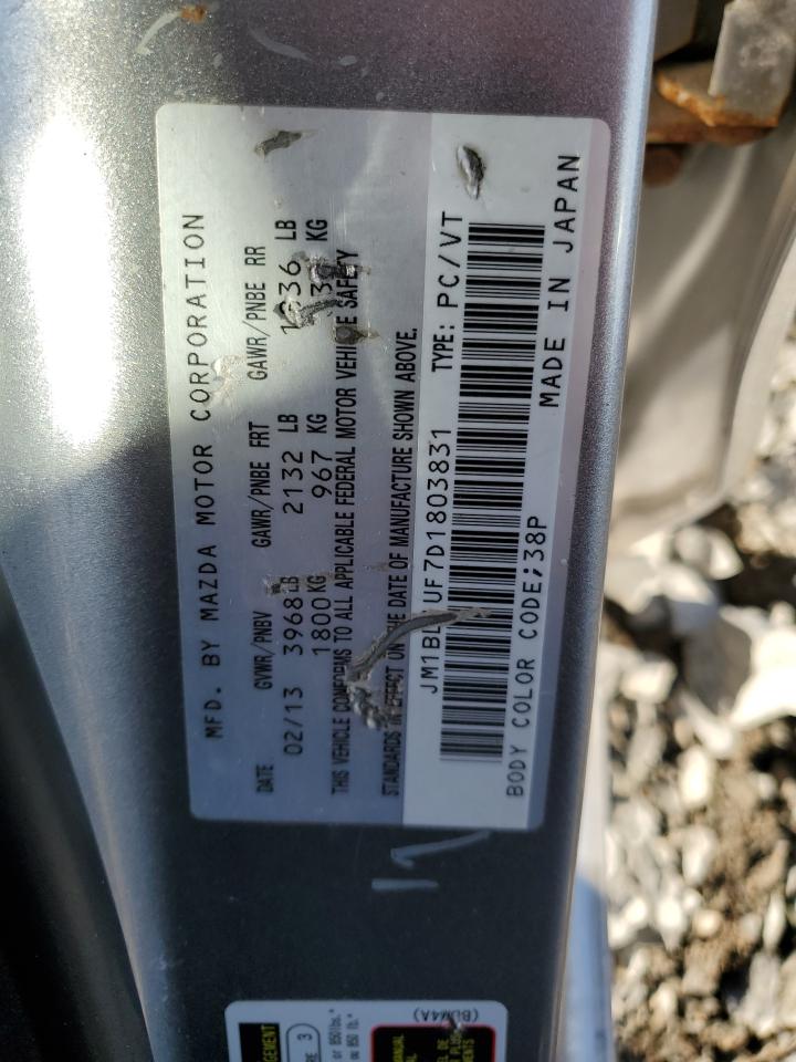 2013 Mazda 3 I VIN: JM1BL1UF7D1803831 Lot: 77246443