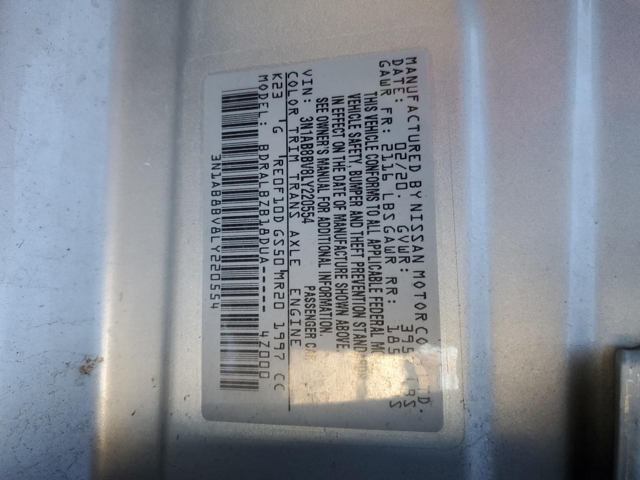 2020 Nissan Sentra - Image 12