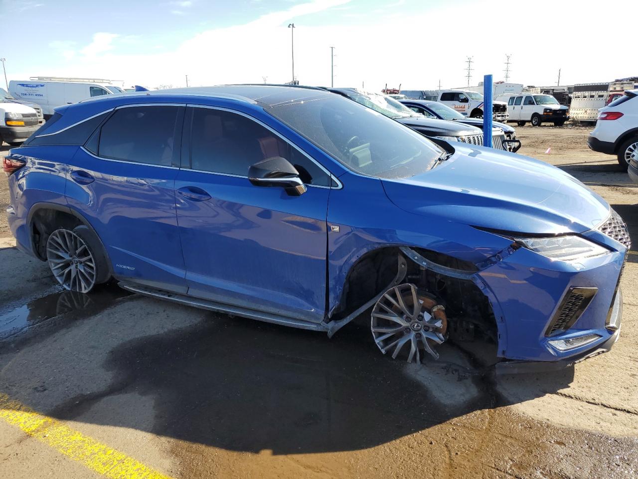 2022 Lexus Rx 450H F-Sport VIN: 2T2YGMDA4NC087161 Lot: 73332343