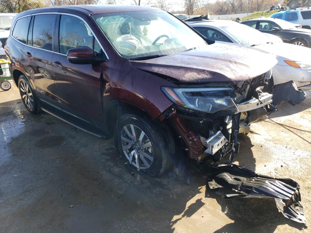 2019 Honda Pilot Exl VIN: 5FNYF6H55KB073941 Lot: 75310363