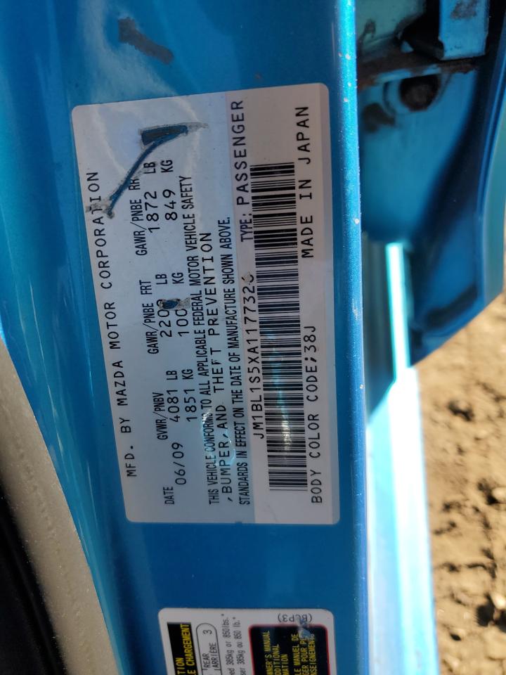 2010 Mazda 3 S VIN: JM1BL1S5XA1177326 Lot: 75305583