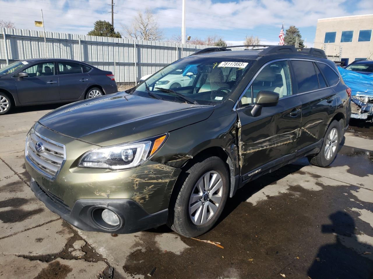 2015 Subaru Outback 2.5I Premium VIN: 4S4BSBDC3F3247132 Lot: 78117893