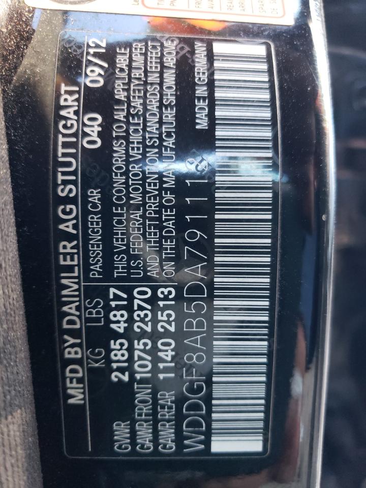 2013 Mercedes-Benz C 300 4Matic VIN: WDDGF8AB5DA791112 Lot: 75023943