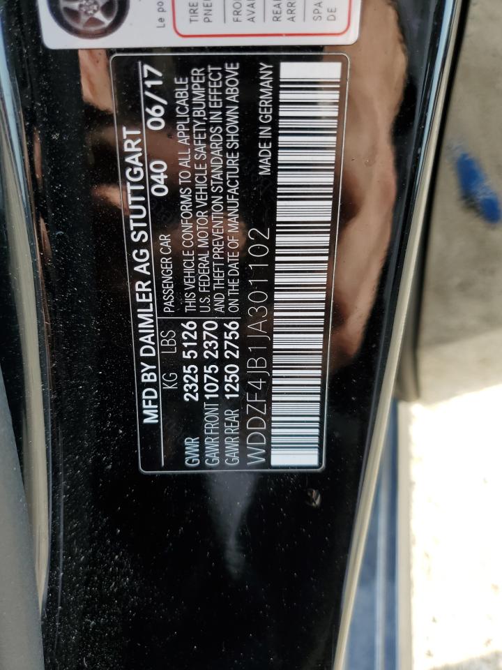 2018 Mercedes-Benz E 300 VIN: WDDZF4JB1JA301102 Lot: 71620095