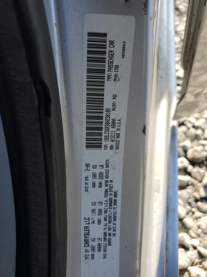 2008 Dodge Avenger Sxt VIN: 1B3LC56R38N230185 Lot: 38759394