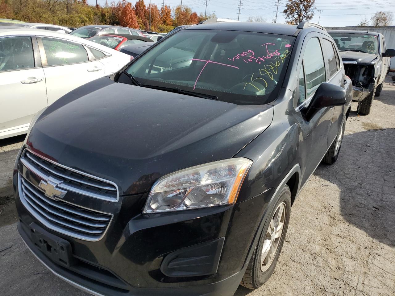 2015 Chevrolet Trax 1Lt VIN: 3GNCJLSB8FL254021 Lot: 75886343