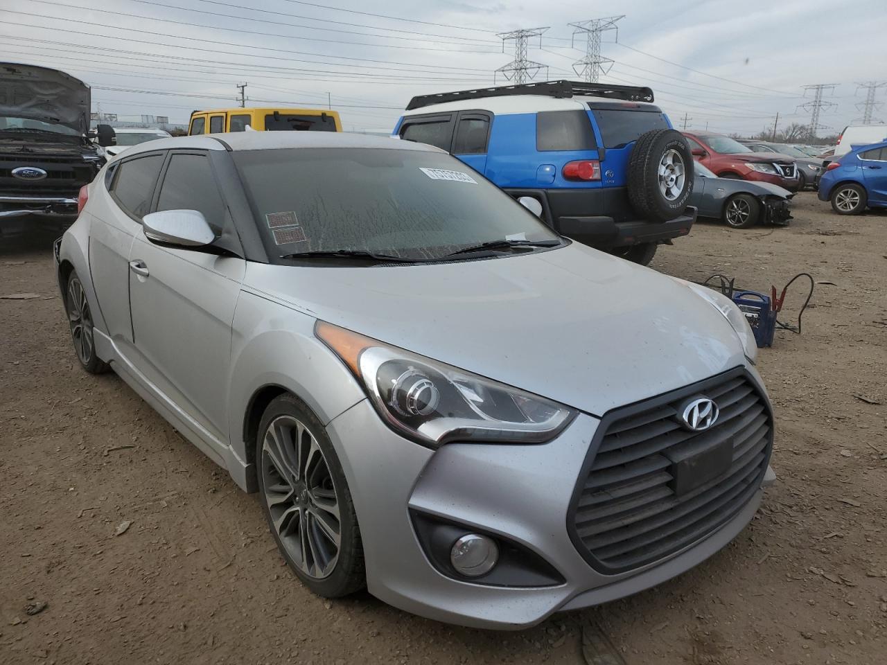 2016 Hyundai Veloster Turbo VIN: KMHTC6AE3GU264460 Lot: 75757203