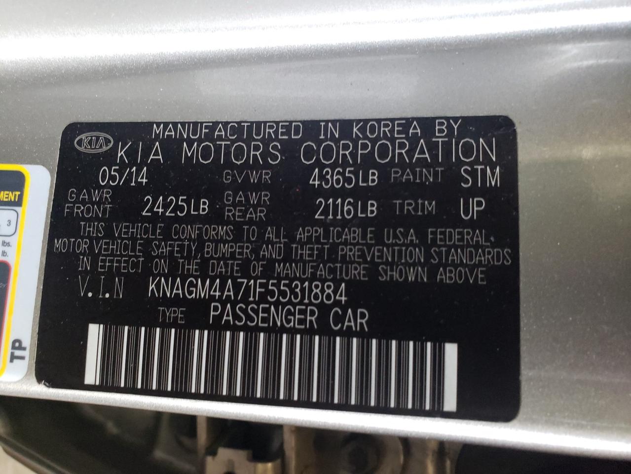 2015 Kia Optima - Image 12