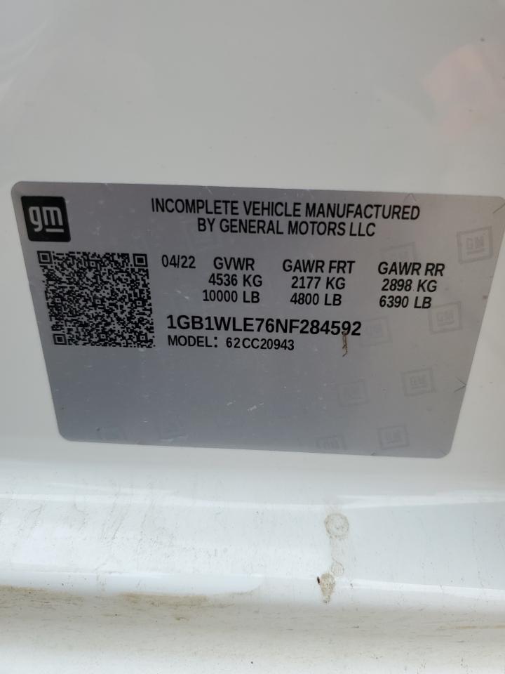 VIN 1GB1WLE76NF284592 2022 CHEVROLET ALL Models no.13