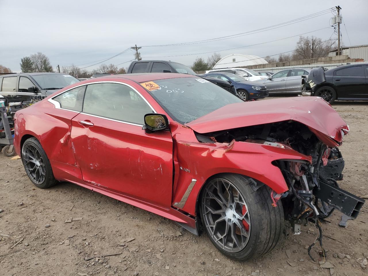 2017 Infiniti Q60 Red Sport 400 VIN: JN1FV7EL1HM701113 Lot: 75146073