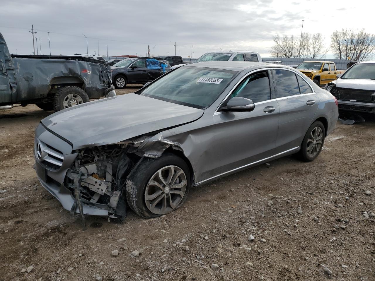 VIN 55SWF4KB9FU073729 2015 MERCEDES-BENZ C-CLASS no.1