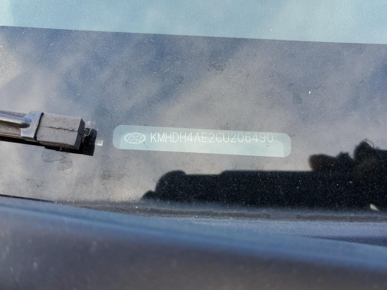 2012 Hyundai Elantra Gls VIN: KMHDH4AE2CU206490 Lot: 78179973