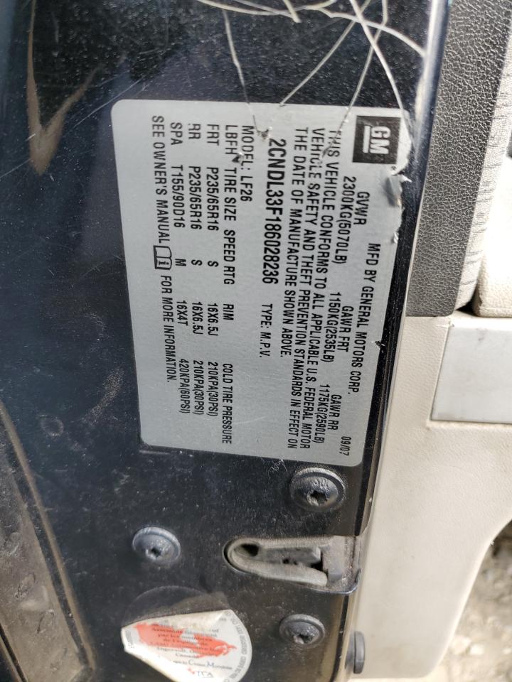 2CNDL33F186028236 2008 Chevrolet Equinox Lt