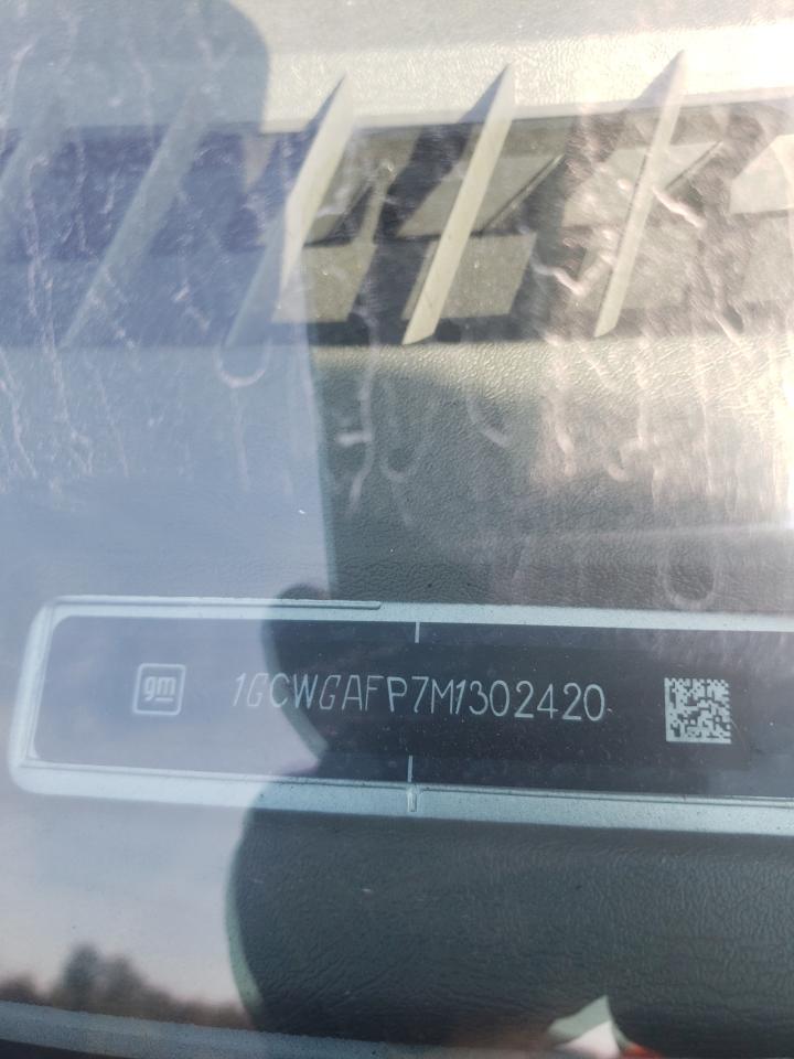 2021 Chevrolet Express G2500 VIN: 1GCWGAFP7M1302420 Lot: 75222793