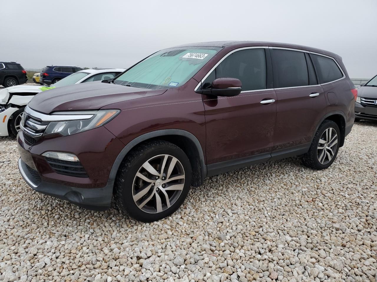 2016 Honda Pilot Elite VIN: 5FNYF6H00GB122796 Lot: 75674663