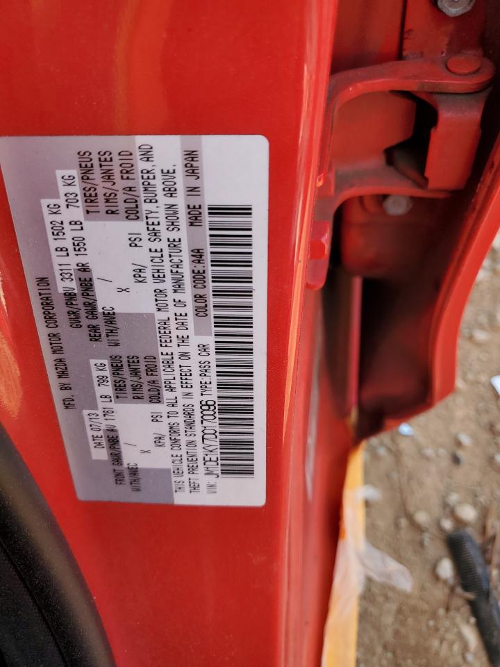 2013 Mazda Mazda2 VIN: JM1DE1KY7D0170096 Lot: 78636133