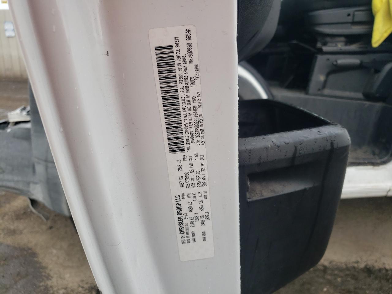 VIN 3C6TRVDG2EE104468 2014 DODGE PROMASTER no.12