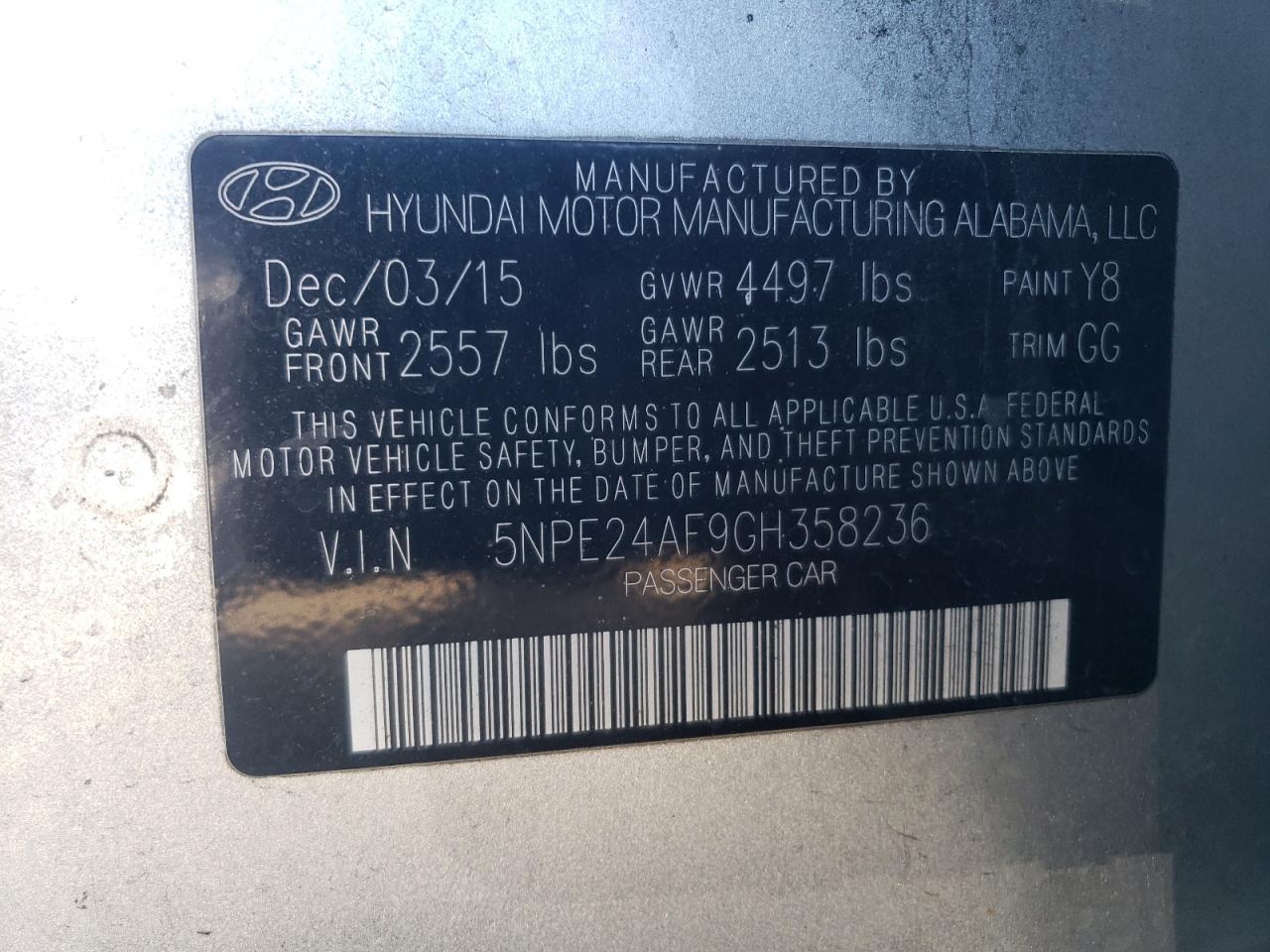 2016 Hyundai Sonata - Image 12