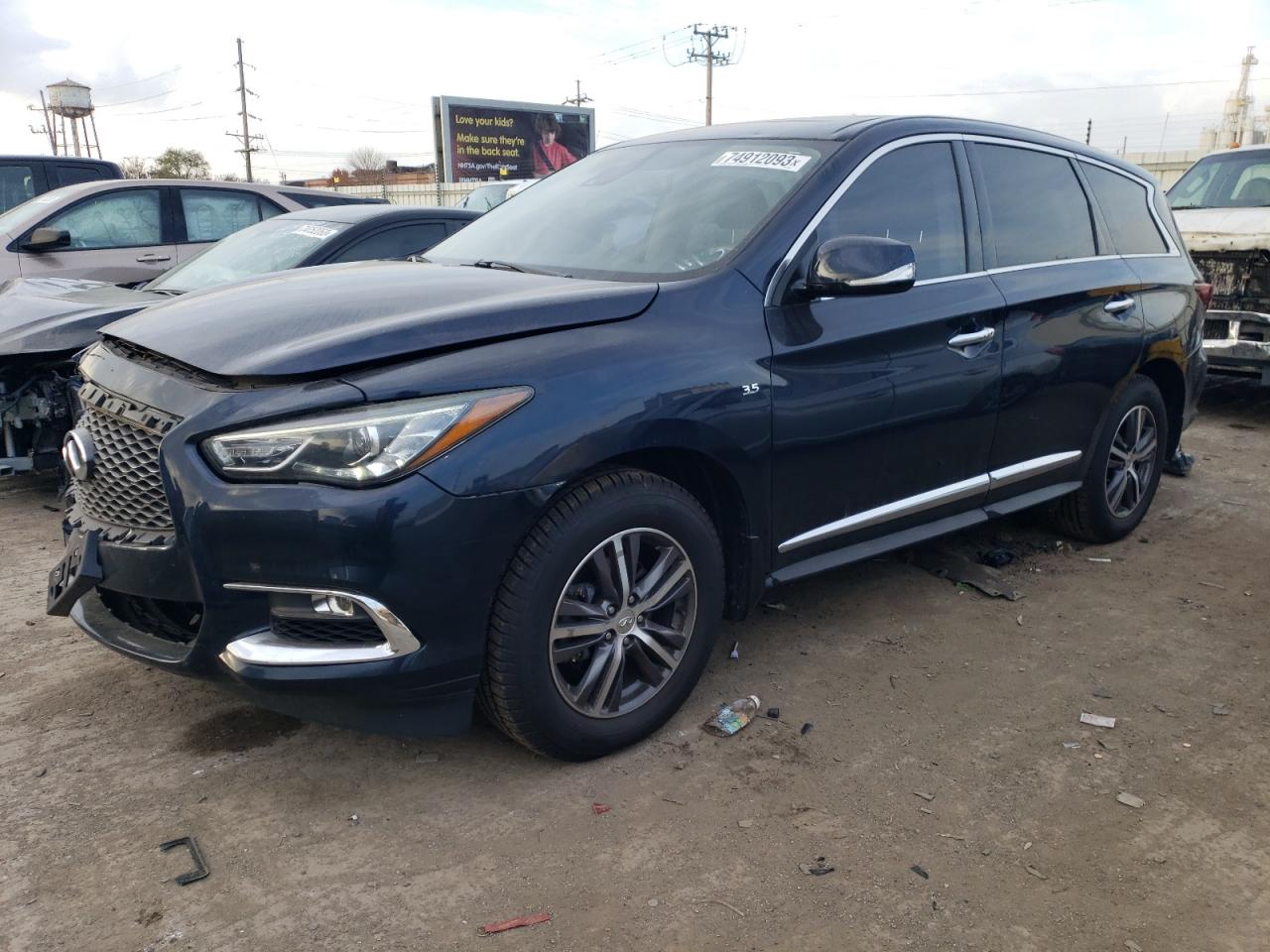 2019 Infiniti Qx60 Luxe VIN: 5N1DL0MM6KC554680 Lot: 74912093