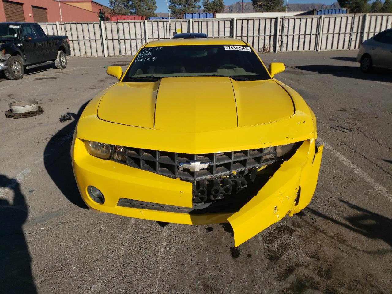 2012 Chevrolet Camaro Lt VIN: 2G1FB1E36C9137203 Lot: 74333643