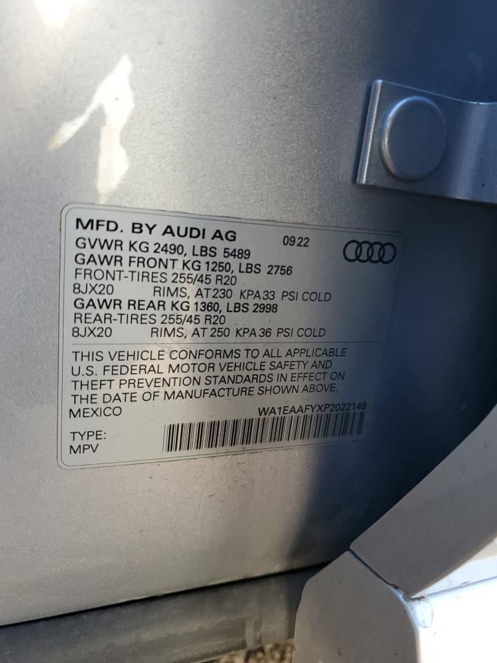 2023 Audi Q5 Premium Plus 45 VIN: WA1EAAFYXP2022148 Lot: 80106114