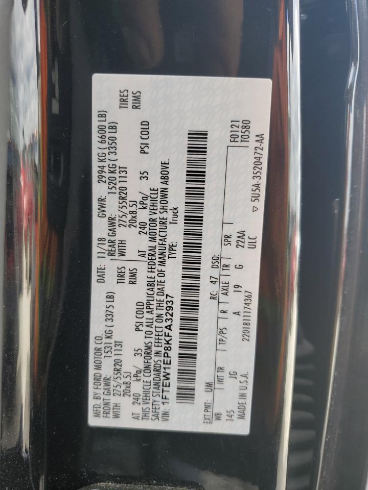1FTEW1EP8KFA32937 FORD F-150 2019