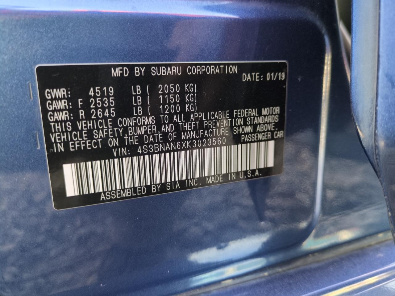 2019 Subaru Legacy - Image 12