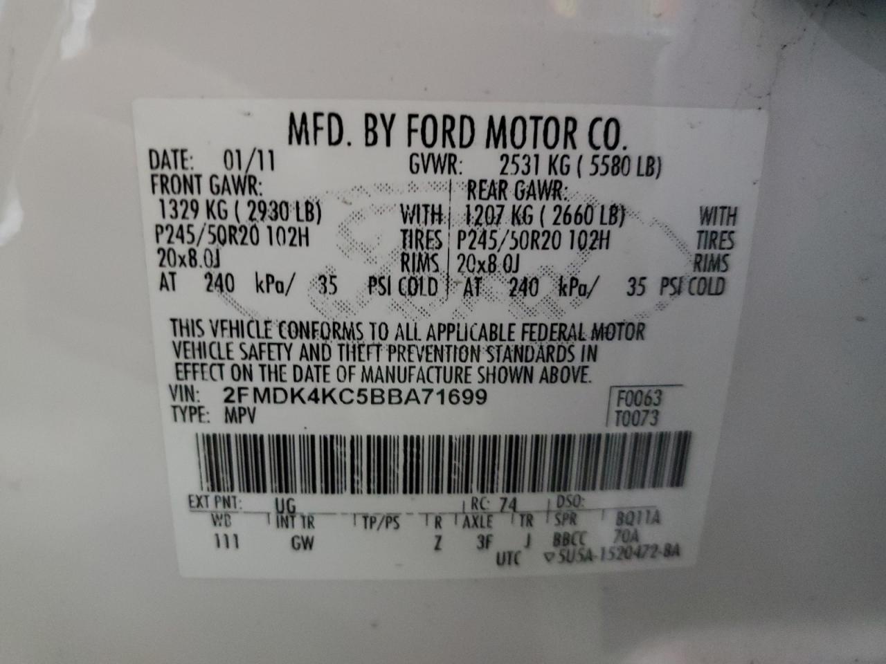 2011 Ford Edge - Image 13