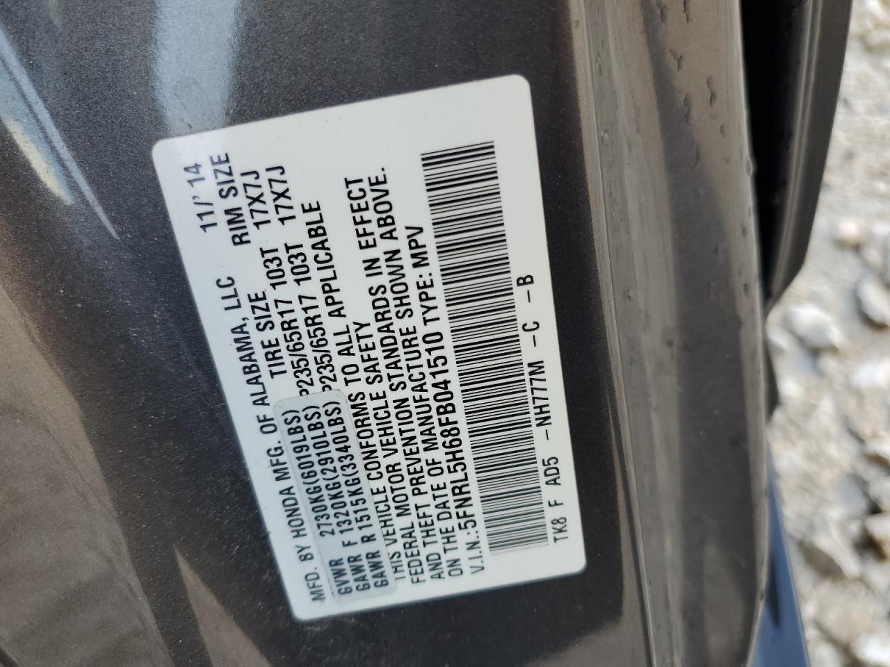 2015 Honda Odyssey - Image 13