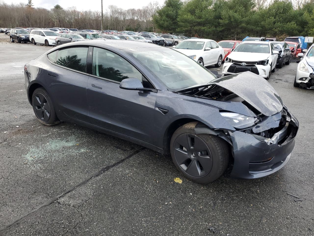 VIN 5YJ3E1EA0PF688261 2023 TESLA MODEL 3 no.4