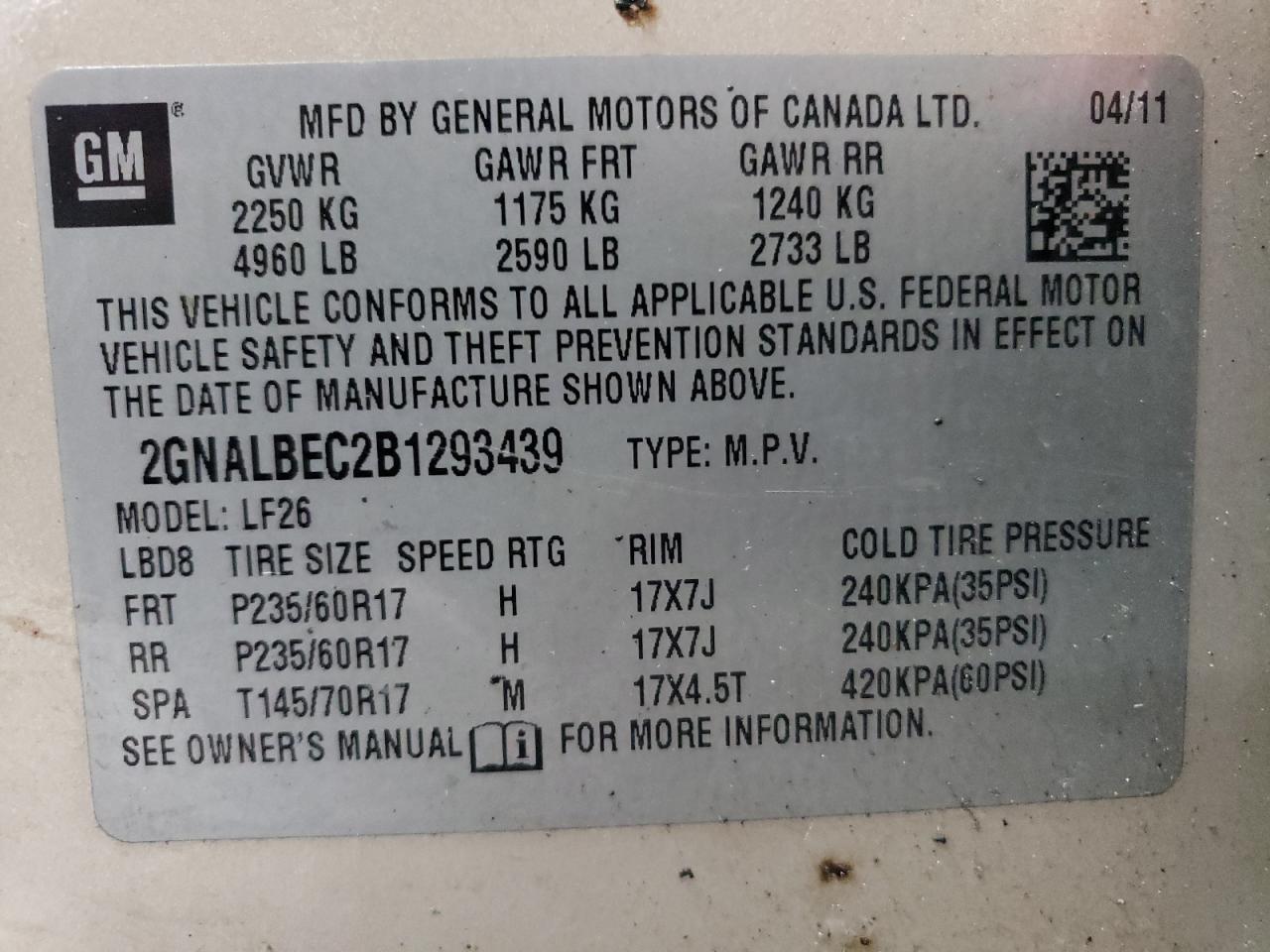 2011 Chevrolet Equinox - Image 13