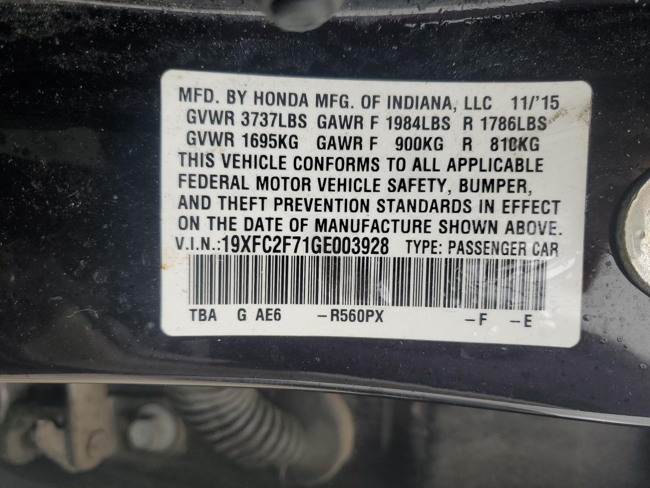 2016 Honda Civic - Image 13