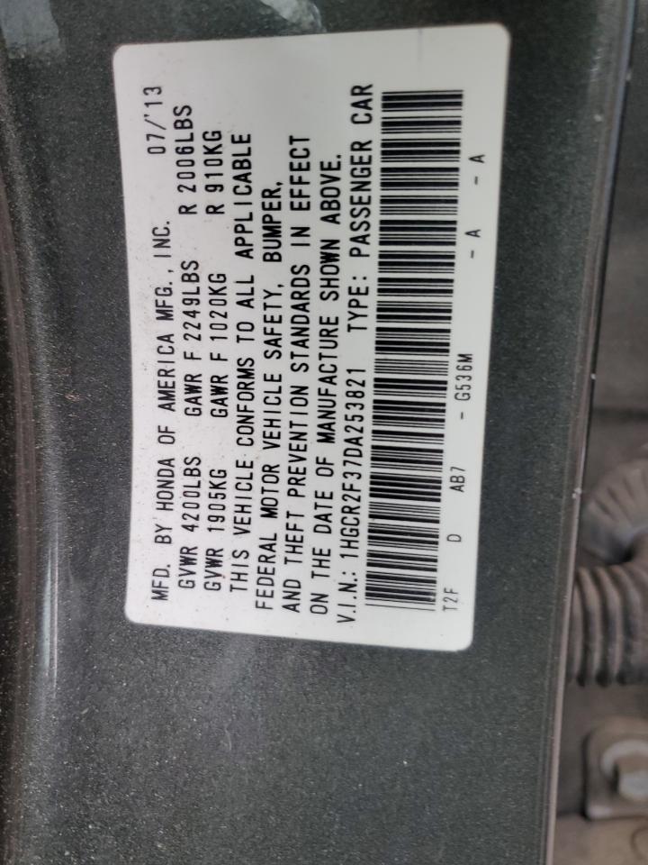 2013 Honda Accord Lx VIN: 1HGCR2F37DA253821 Lot: 79295994