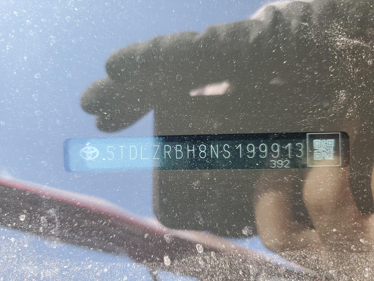 5TDLZRBH8NS199913 TOYOTA HIGHLANDER 2022