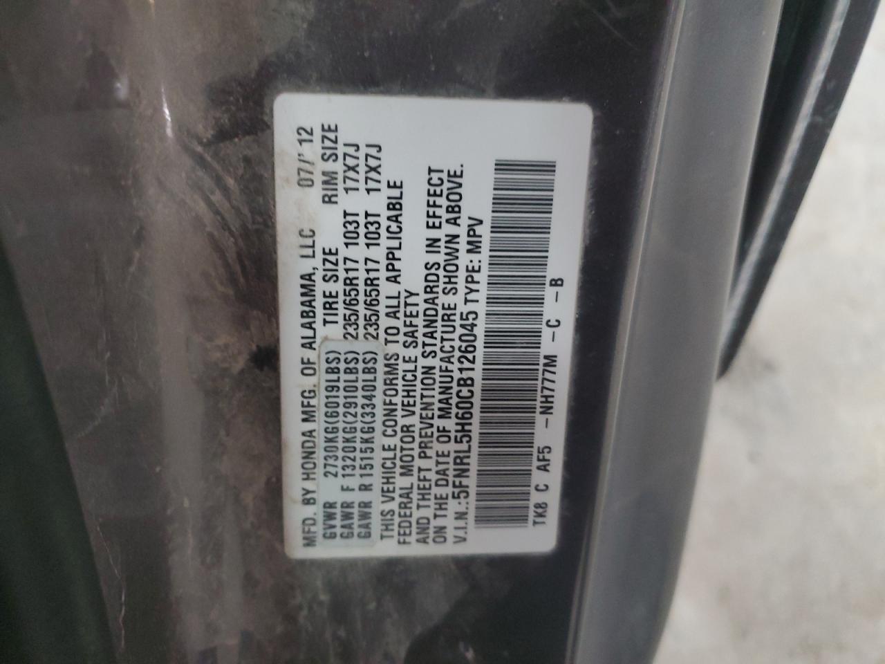 2012 Honda Odyssey - Image 13