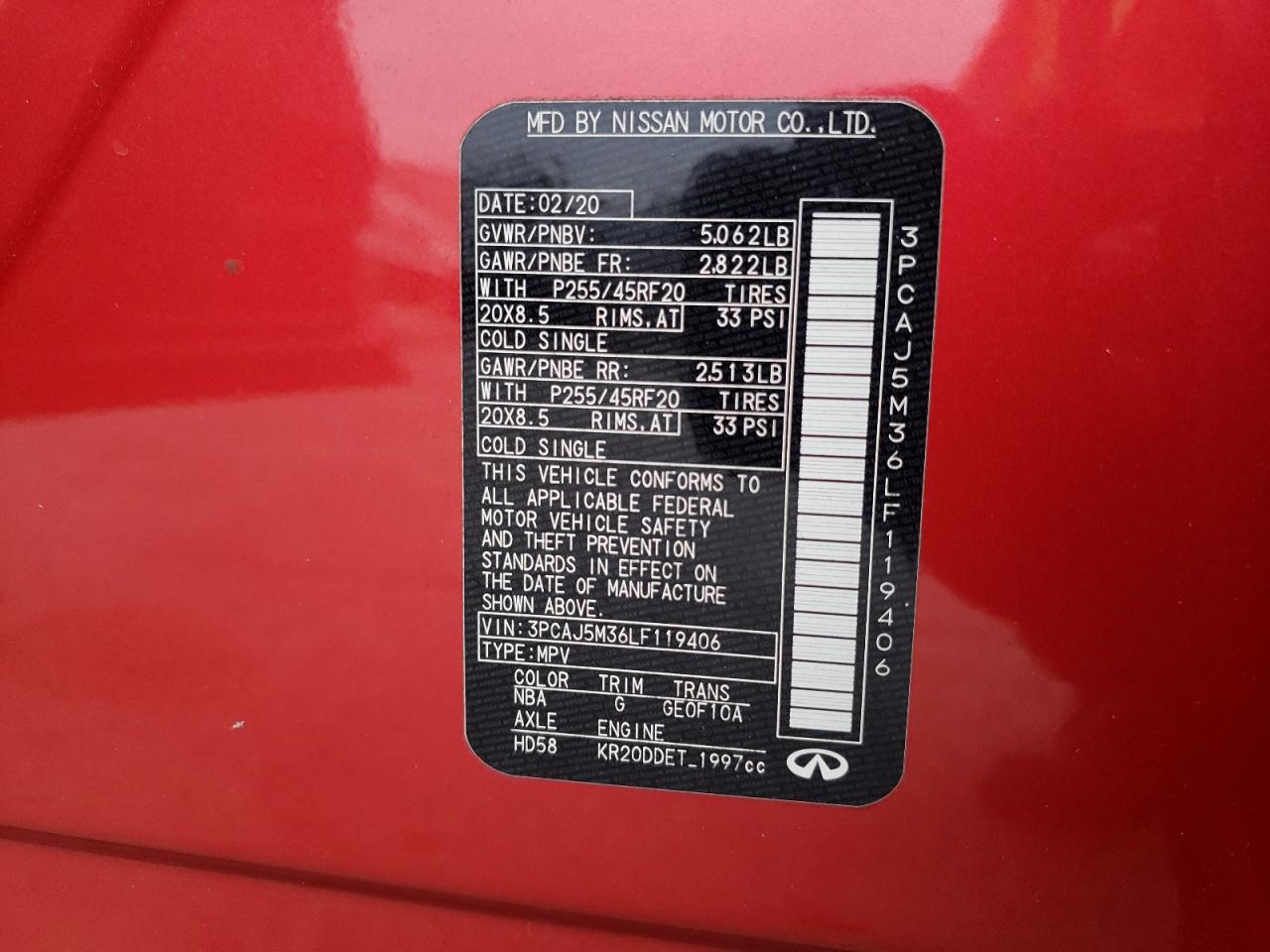 2020 Infiniti QX50 - Image 13