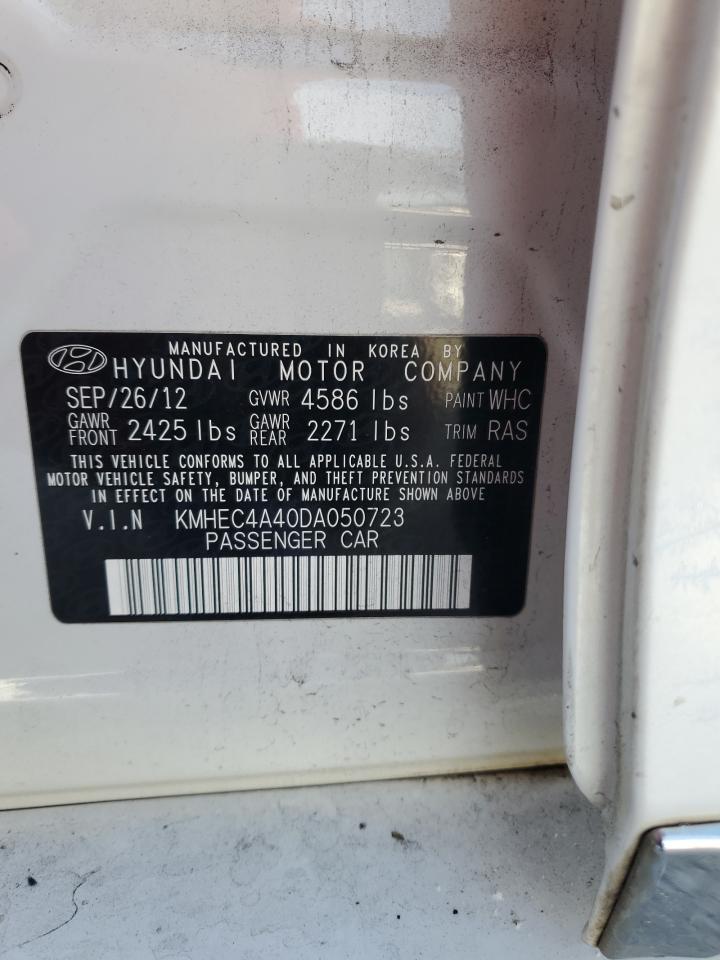 2013 Hyundai Sonata Hybrid VIN: KMHEC4A40DA050723 Lot: 81761754